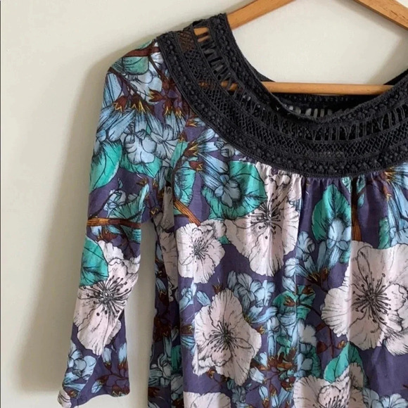 Anthropologie Meadow Rue Floral Print Top - Picture 2 of 8